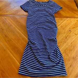 Isabel Maternity Bodycon Striped Dress